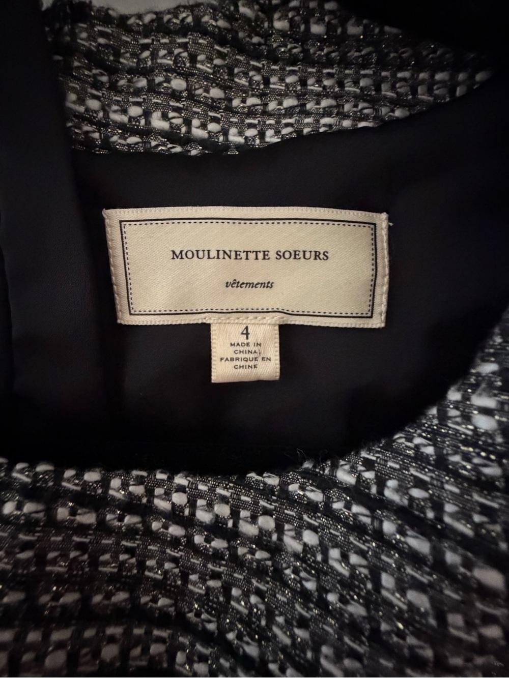 Anthropologie Moulinette Soeurs Black and Gray Midi Sheath Dress from - Picture 2 of 3